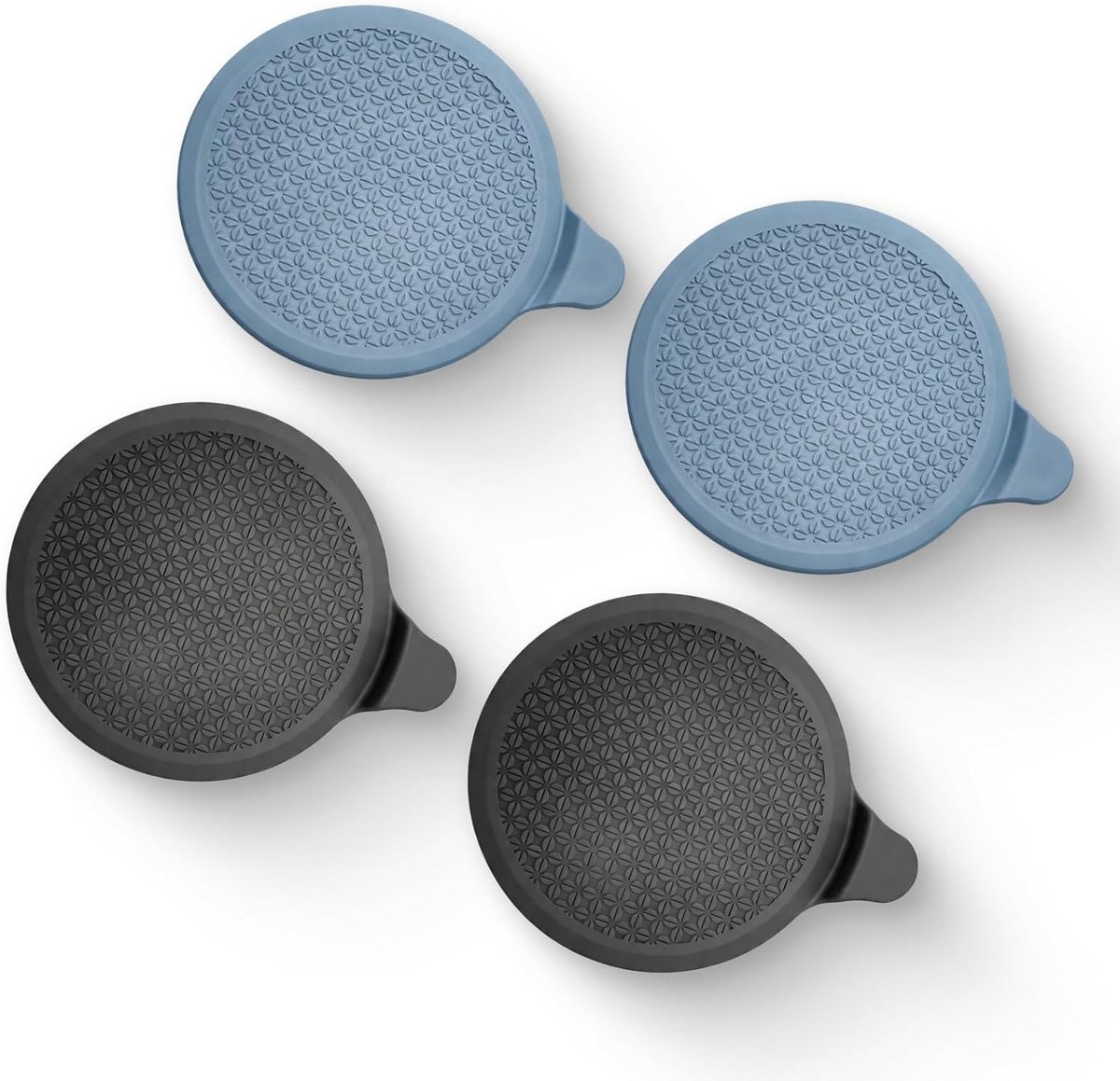 Siliconen afvoerstoppen set van 4, universele badkuipsluiting en gootsteenstop voor keuken en badkamer, praktische zuignapplug voor wastafel en douche, 15 × 13 cm
