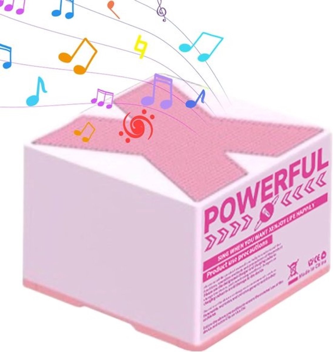 Draagbare geluidsbox - Draadloze speaker - Buitengeluid - Waterdicht - Wandmontage - 4.2 x 8 x 4.2 cm