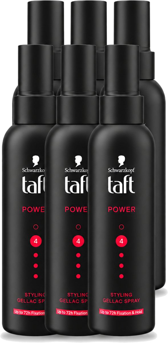 6 x Taft - Power 4 - Styling Gel Spray - 150 ml - Voordeelverpakking - 6 stuks