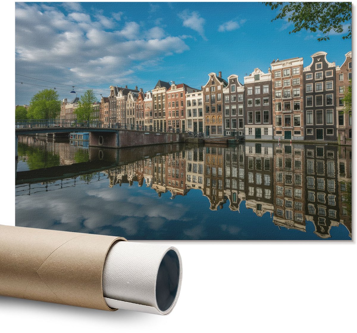 Coloray Polycanvas Poster - Mysterieuze Vrouw, Poster - A1 - Zwart Wanddecoratie - Rechthoek - Kunstposter - Slaapkamer - Industrieel
