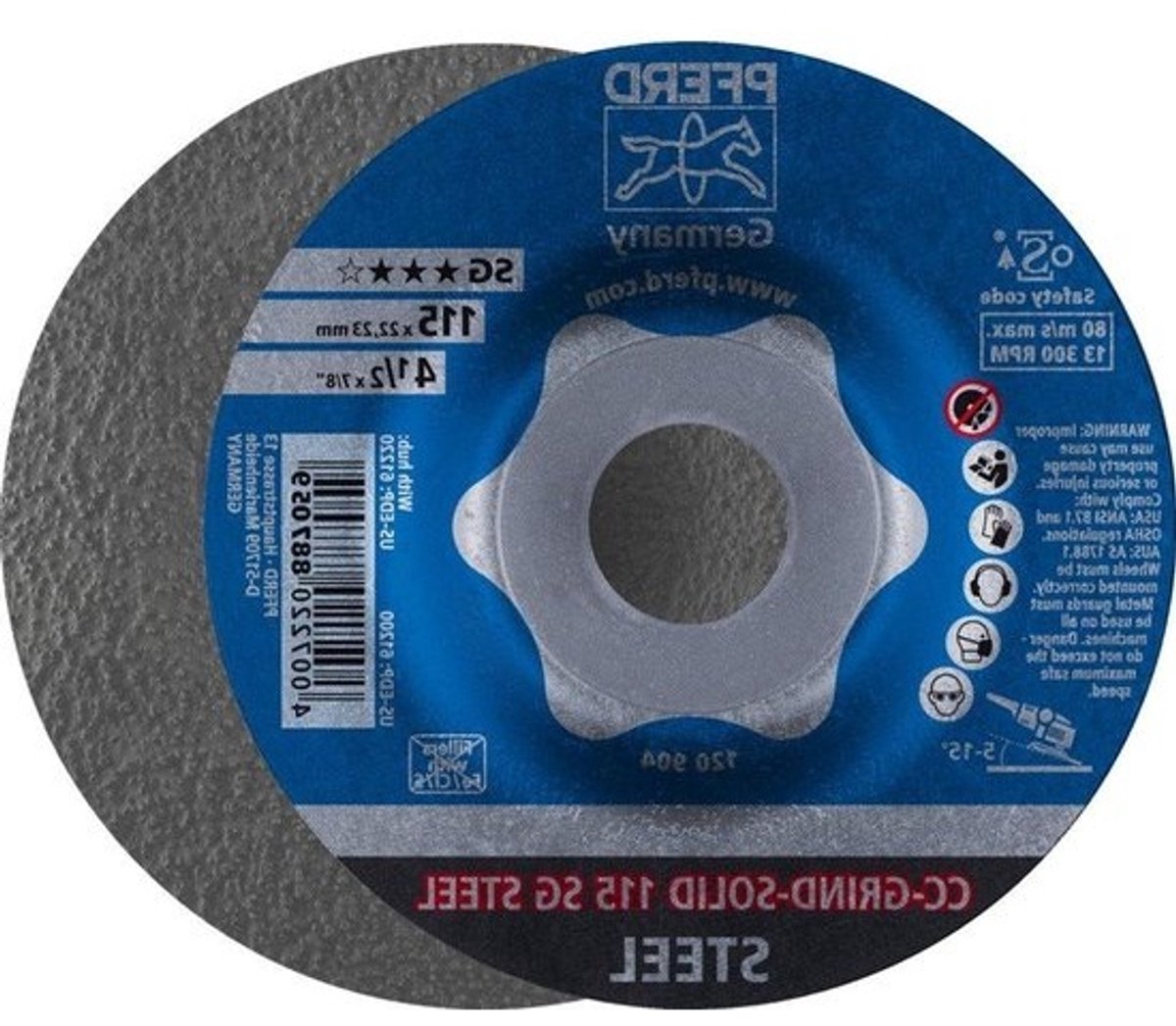 Slijpschijven - Schuurschijven Metaal - Metaal Bewerken - Hoge Afdracht - 115mm - Zilver