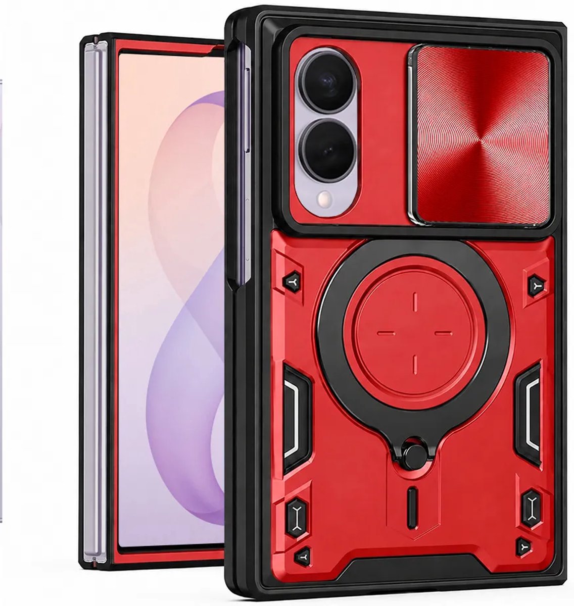 Techsuit - CamGuard Pro - Samsung Galaxy Z Fold8 - Red