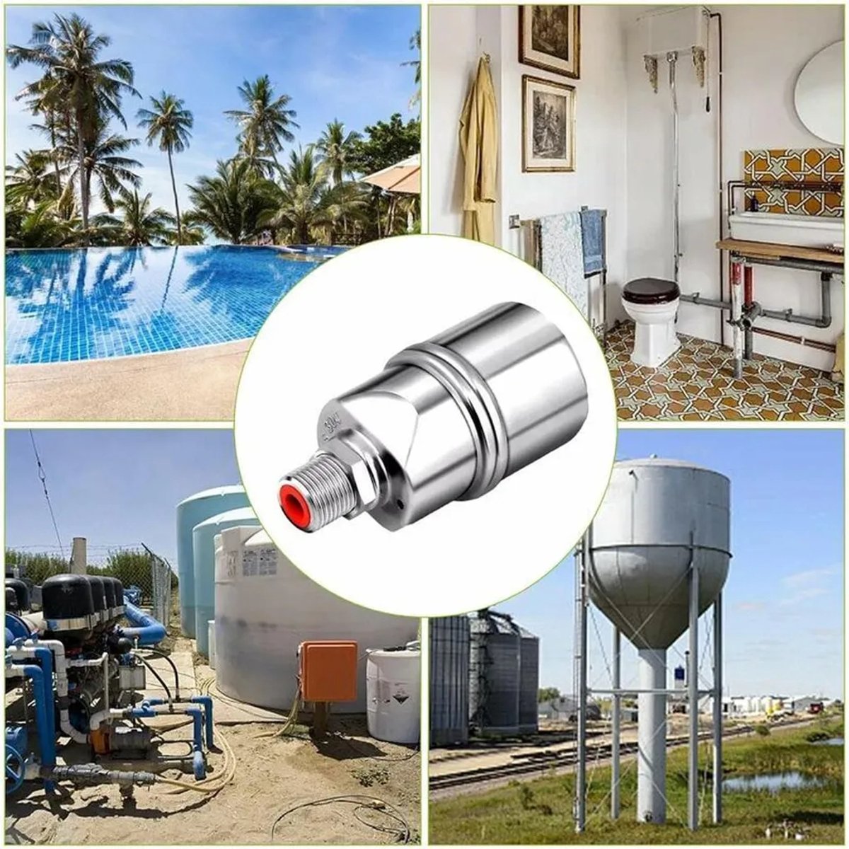 Automatische vlotterklep, automatische vlotterklep Geschikt voor het vullen van zwembaden – automatische waterniveauregelaar Geschikt voor watertanks