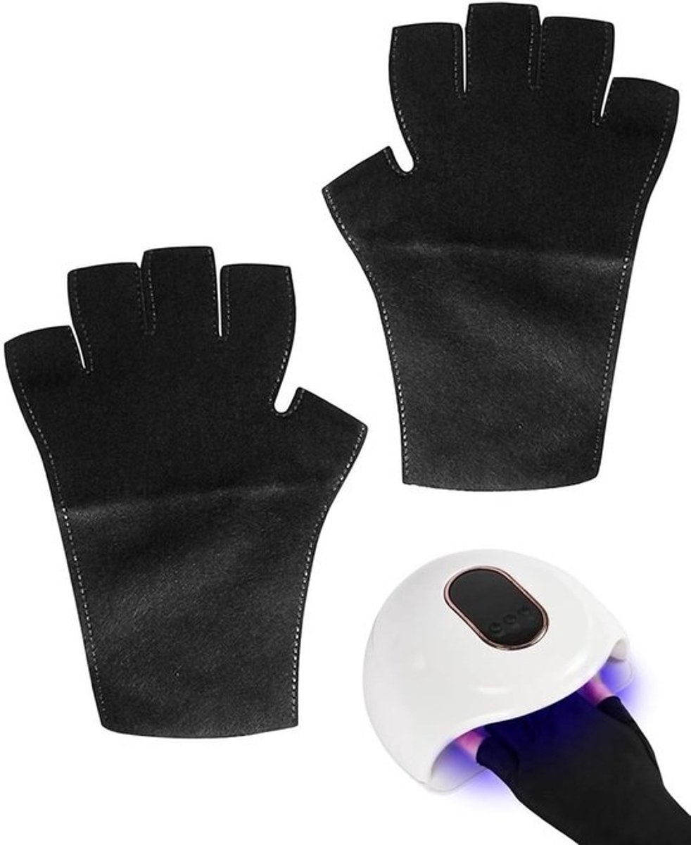 UV Beschermende Handschoenen - Nagel Lamp Handschoenen - Manicure Bescherming - Vingerloos Ontwerp UPF50+