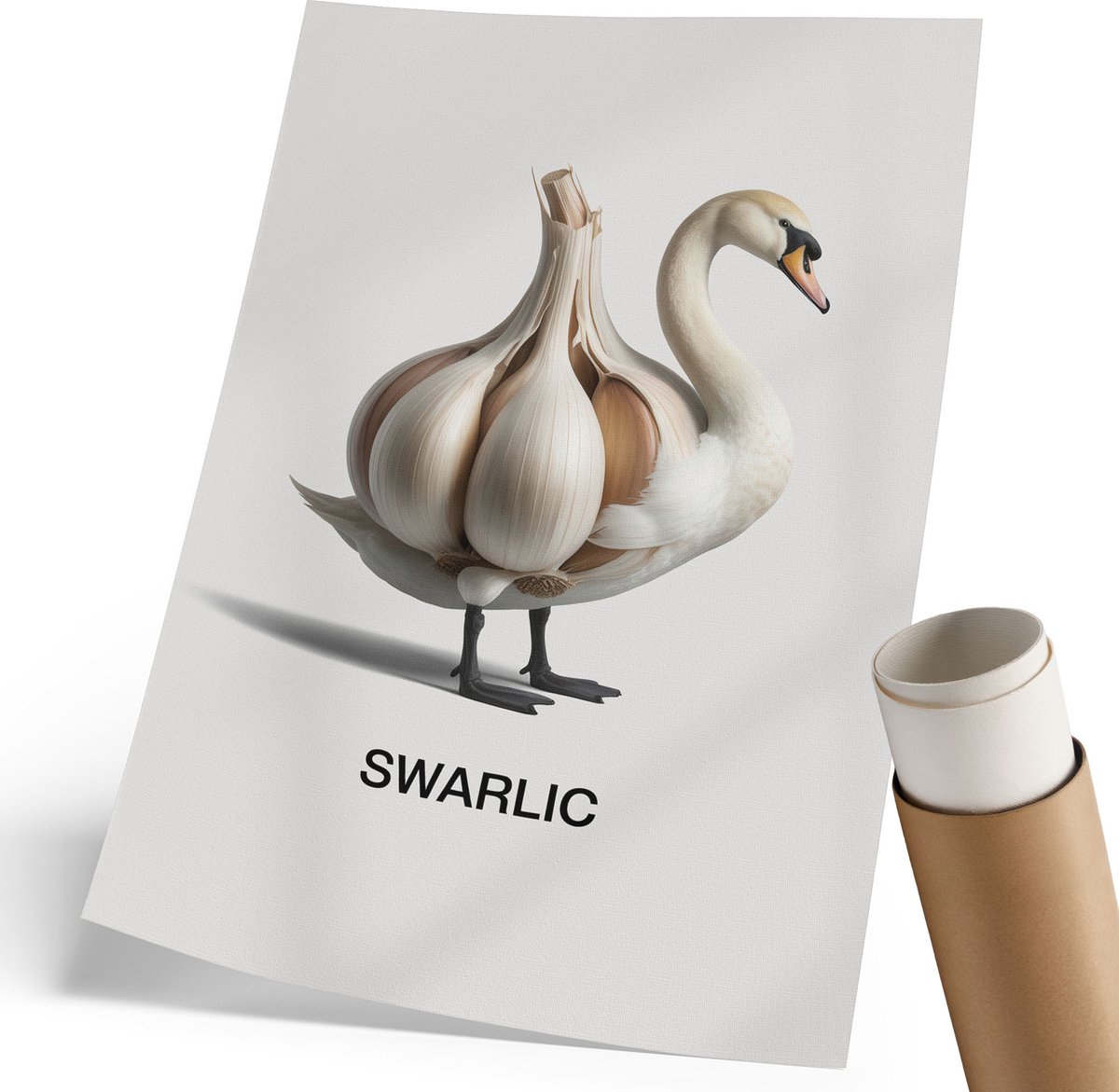 Coloray Polycanvas Poster - Vierde Knoop, Schilderen - 420 x 594 mm - Zwart Wanddecoratie - Rechthoek - Wandkunst - Woonkamer, Slaapkamer, Kantoor - Klassiek