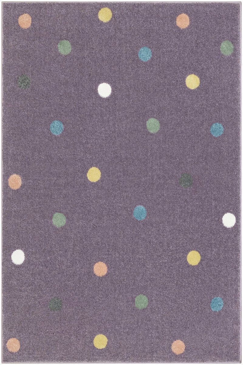 Merkloos Kinderkleed Pastel Stippen Paars Turkse 80x150 cm