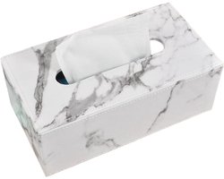 Tissuebox – Rechthoekige tissuebox/opbergdoos – Geschikt voor thuis, kantoor, hotel, restaurant en auto – Stevig en duurzaam – 25 x 13,5 x 9,5 cm