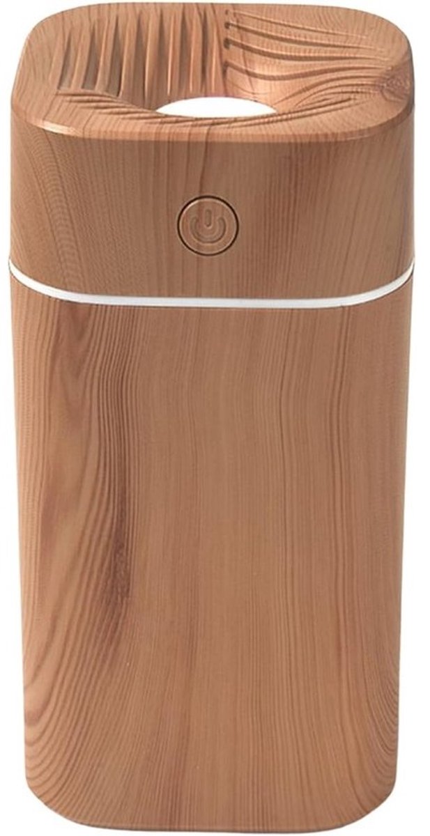 Kleine Luchtbevochtiger - Stille Vernevelaar - Verbeteren Luchtkwaliteit - 300ml Capaciteit - 78 cm Hoogte - Houtnerf