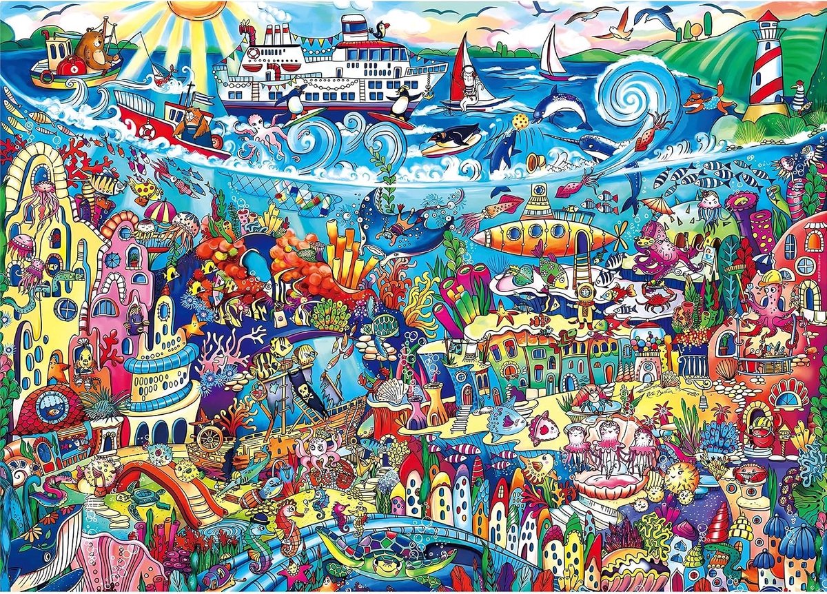 1000-delige Puzzel Volwassenen: Fascinerende Onderwaterwereld (70x50cm)
