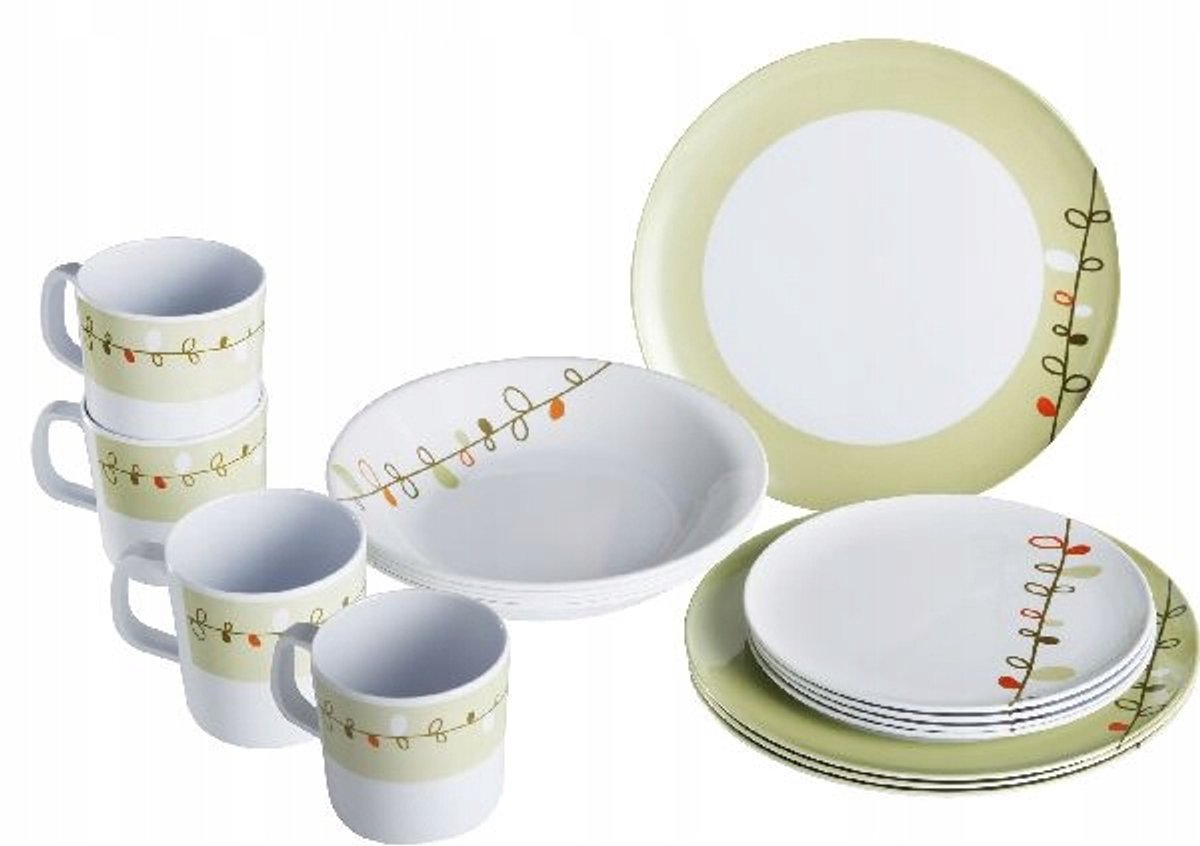 Melamine Serviesset Esprit - 16 Delig Kampeer Servies
