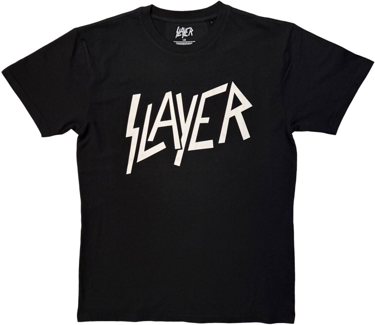 Slayer - Logo Mono Heren Tshirt - 2XL - Zwart/Wit
