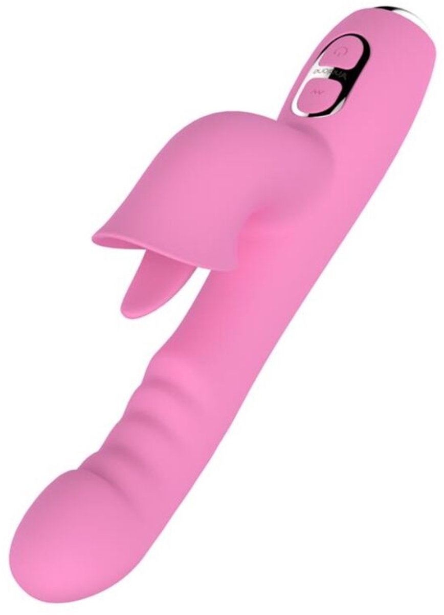 T-May Rabbit Vibrator met Trilling en Beweging