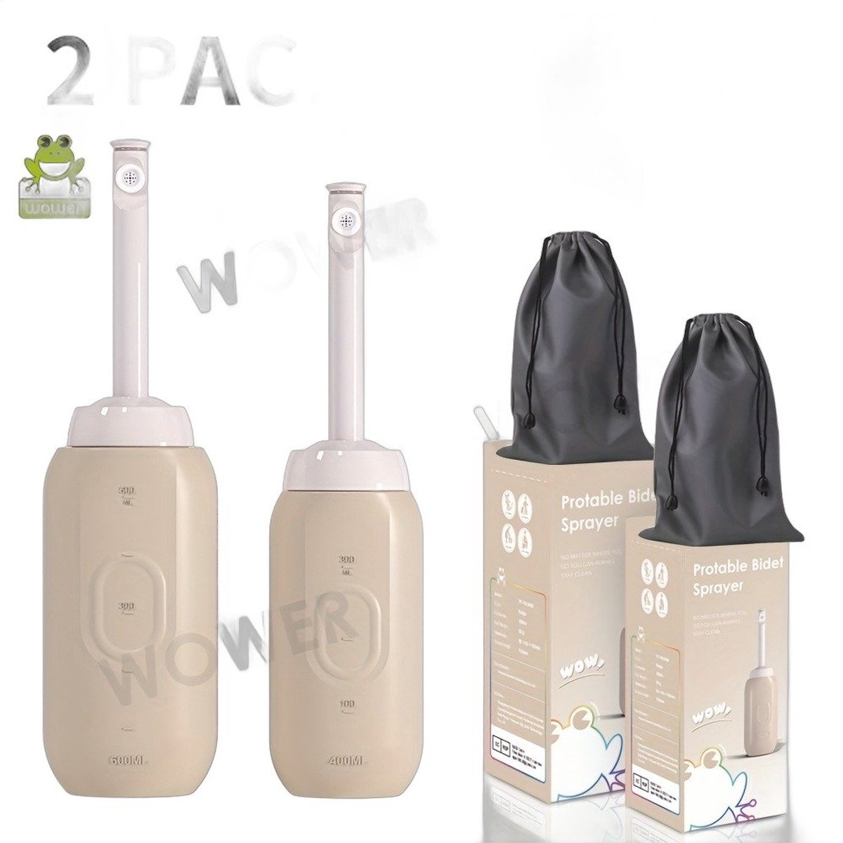 Currero Peri Bottle - Postpartum Fles - Spoelfles - Vaginale Douche - Bidetfles - 500ml - Kraamverzorging - Reisformaat
