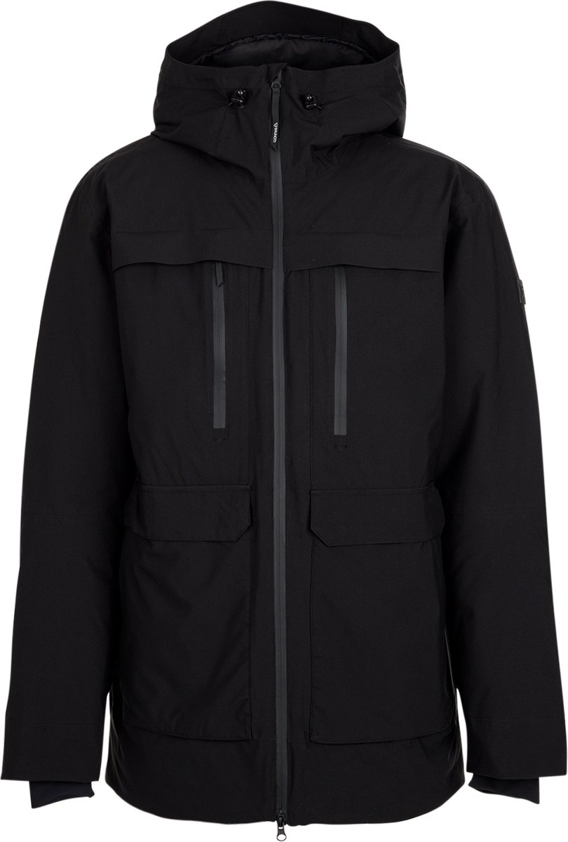 Brunotti - Johan Winterjas Heren - Black - Regenjas - Waterdicht - 15K Waterproof - Ademend - Relaxed Fit - S