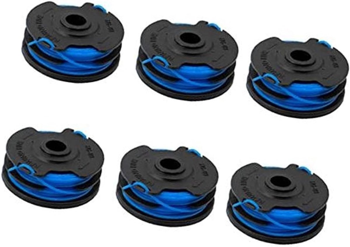 6 stuks trimmerspoelaccessoires, for Craftsman 0,065 inch dubbele lijn automatische invoer vervangende spoel, 71-99006 grasmaaier spoel