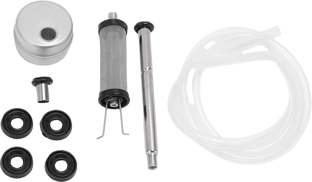 Dompelbuis met 500-300 Micron Dubbele Filterinlaat Siliconen Biervat Vloeistofdompelbuis voor Helder Bier, Roestvrij Staal, Food Grade