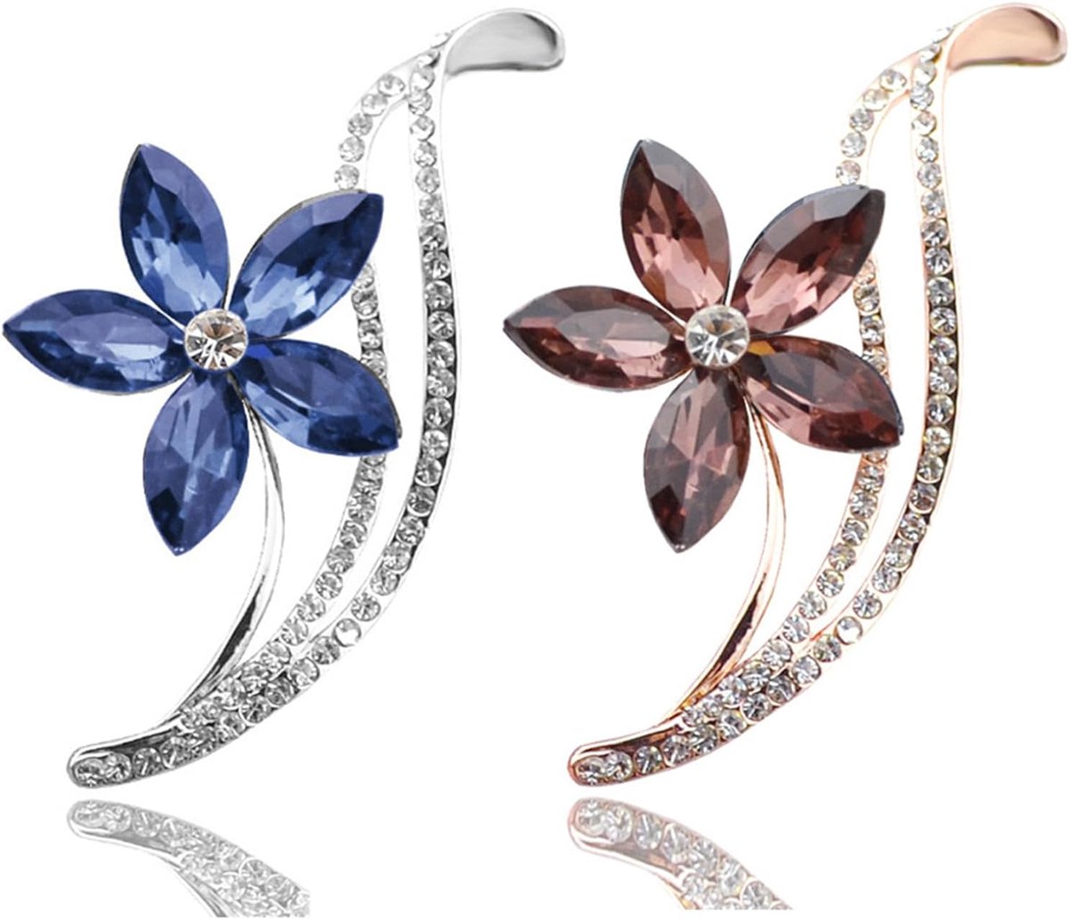 Broches, vintage elegante strass broche mode kristallen broche dames sieraden accessoires geschenken voor pakken, overhemden, sjaals, jassen, hoeden, tassen