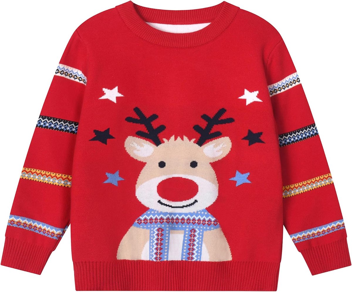 Jongens Kinderkleding Kerstmis Christmas Sweater Kinder Katoen Sweatshirts Jongens en Meisjes Leeftijd 2-6 Jaar