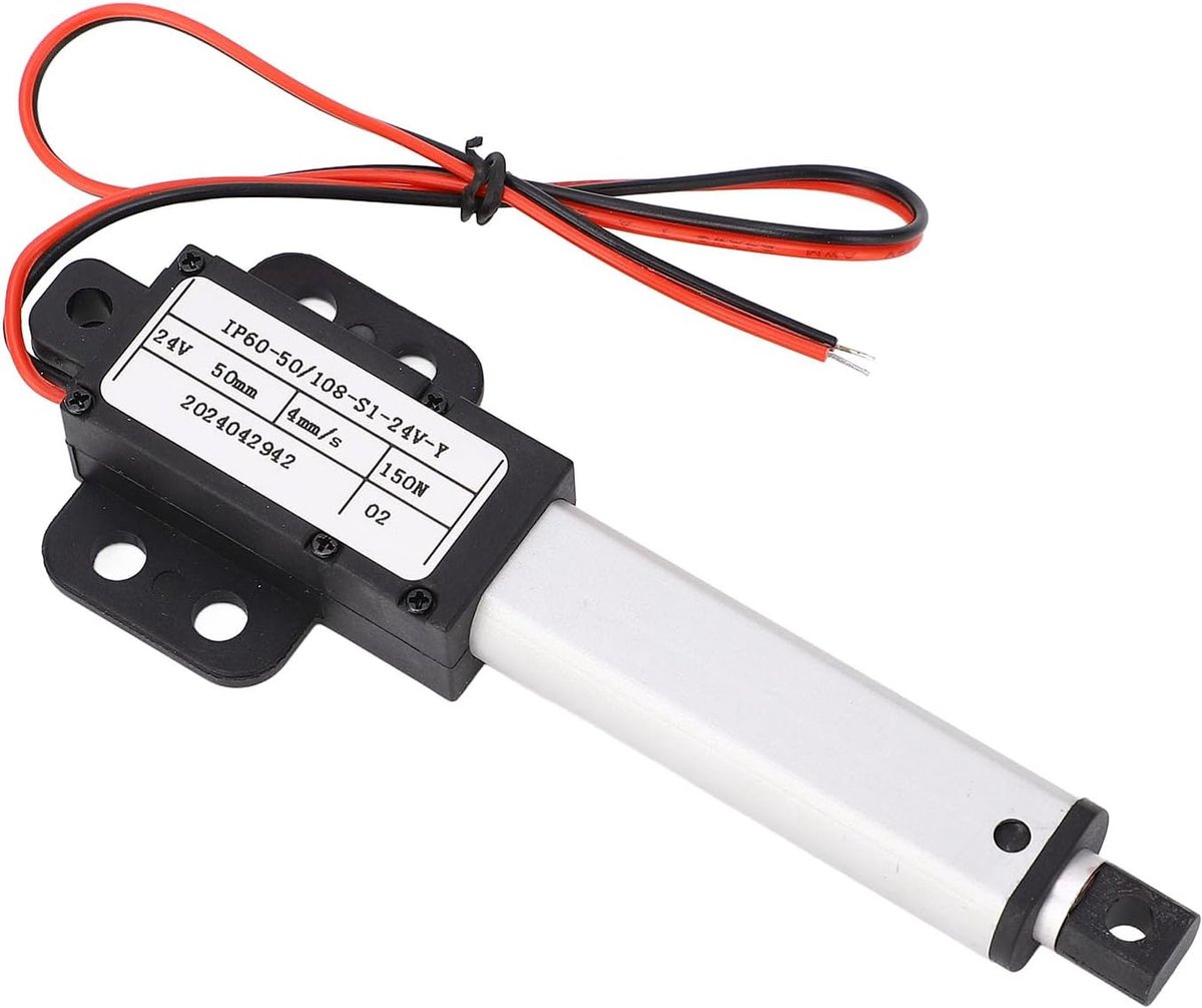 Elektrische lineaire actuator 24V - 4mm/s snelheid - 150N kracht - IPX4 waterdicht - 50mm slag voor industriële machines