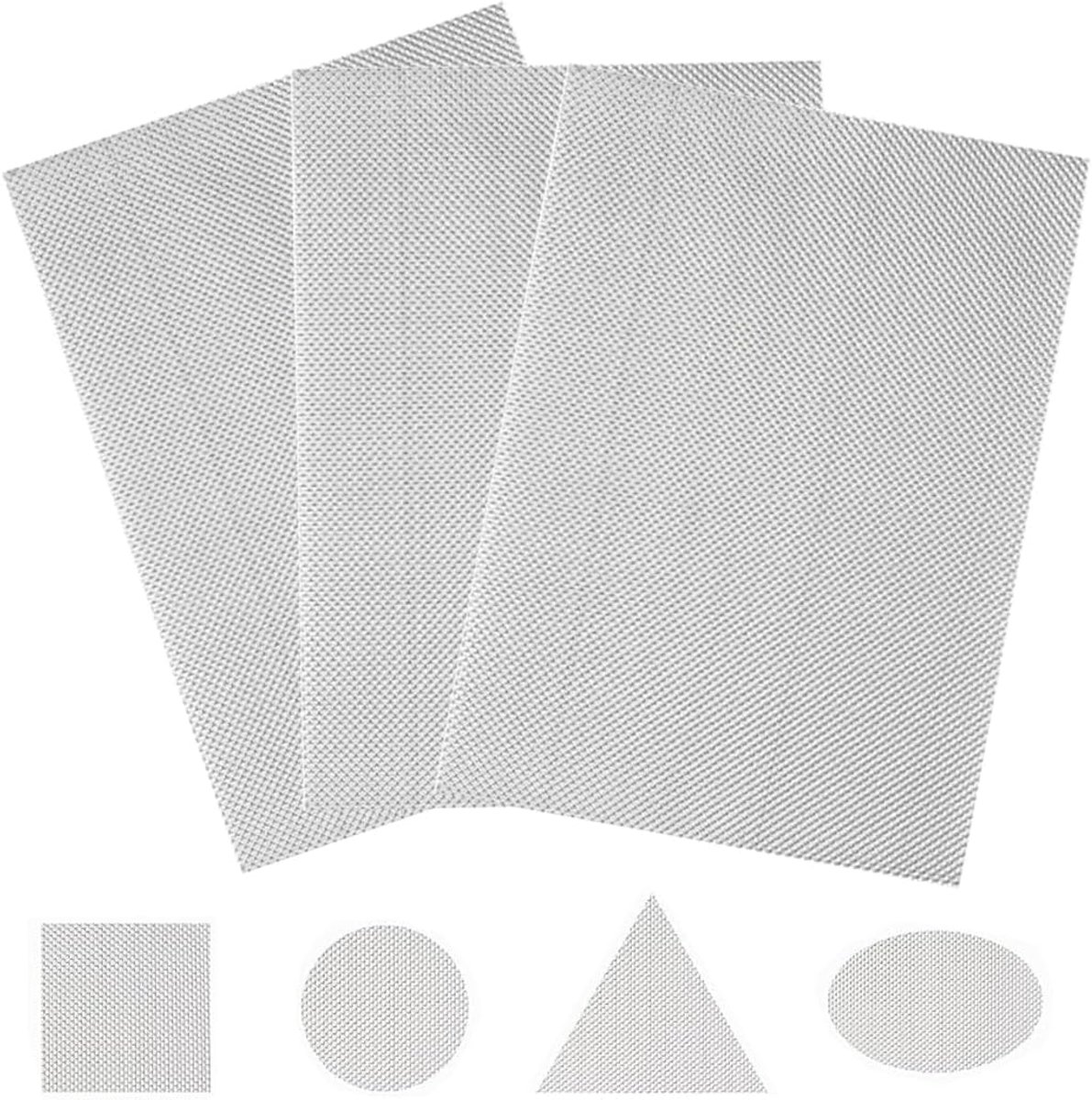 3 Pezzi Rete Metallica Maglia Piccola, 21 x 30 cm Maglia in Acciaio Inossidabile 304, 20 Maglie, per Insetti, Roditori, per Prese d'aria, Cucina, Casa, Giardino