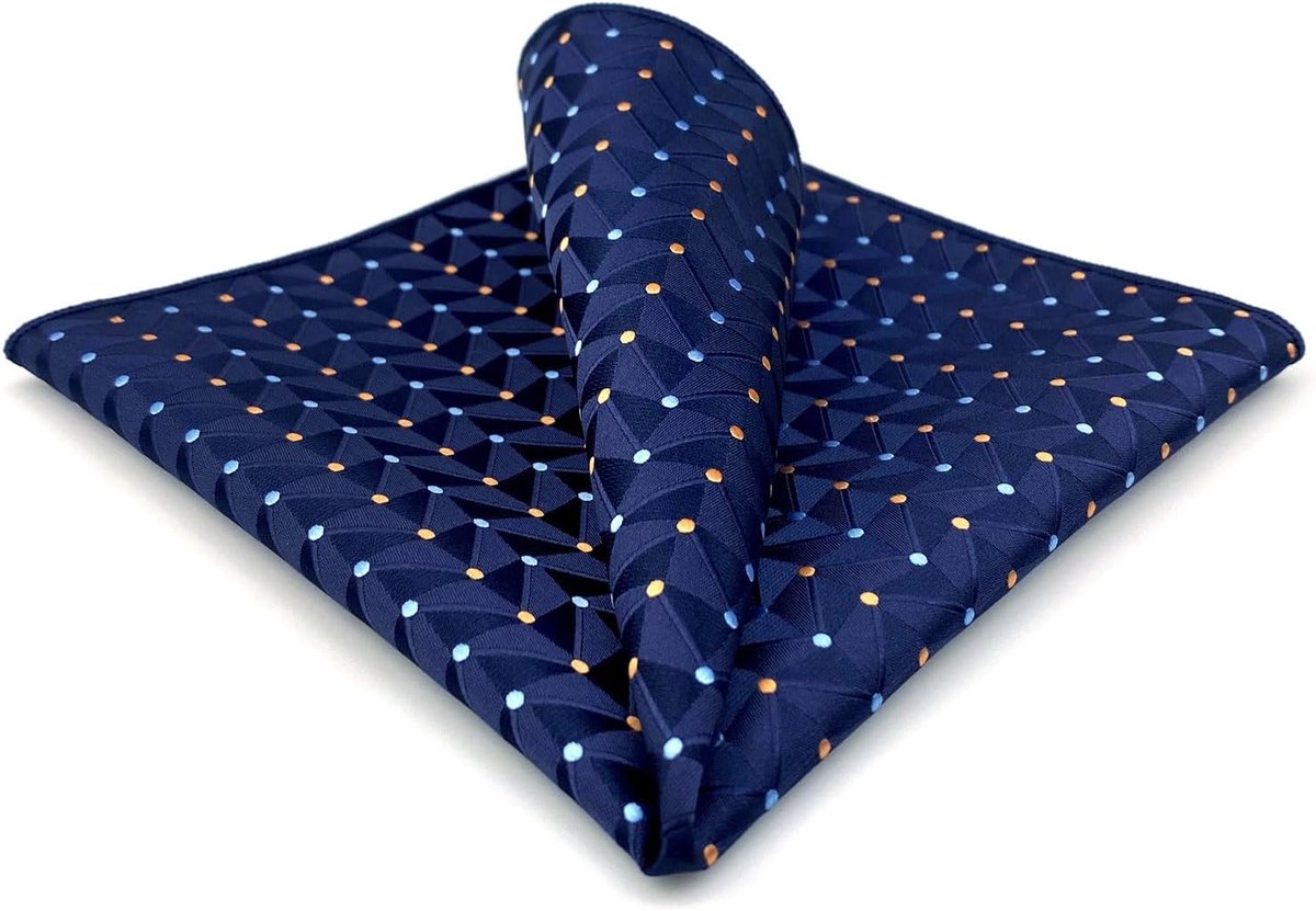 SHLAX&WING Geassorteerde Pocket Vierkant voor Mannen Geometrische Bloemen Grote XL voor Pak
