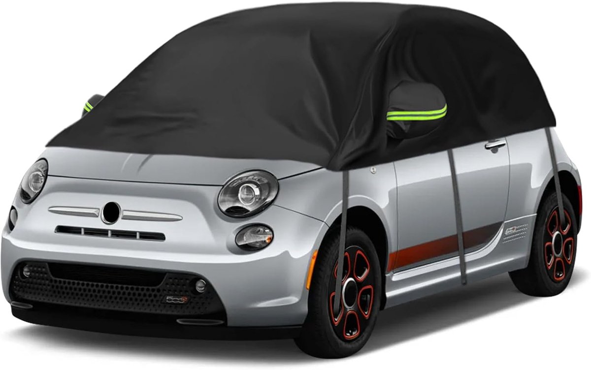 Universeel model voor achterklep 300 * 150 * 49 cm, halve garage Waterdicht vervanging voor FIAT 500/Abarth 595, voor Up/Seat MII, voor Picanto/Citroen C1, autobedekking halve afdekking