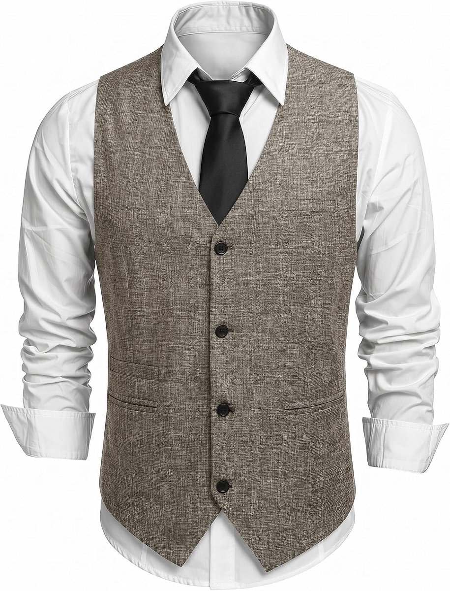 Klassiek vest met V-hals voor heren