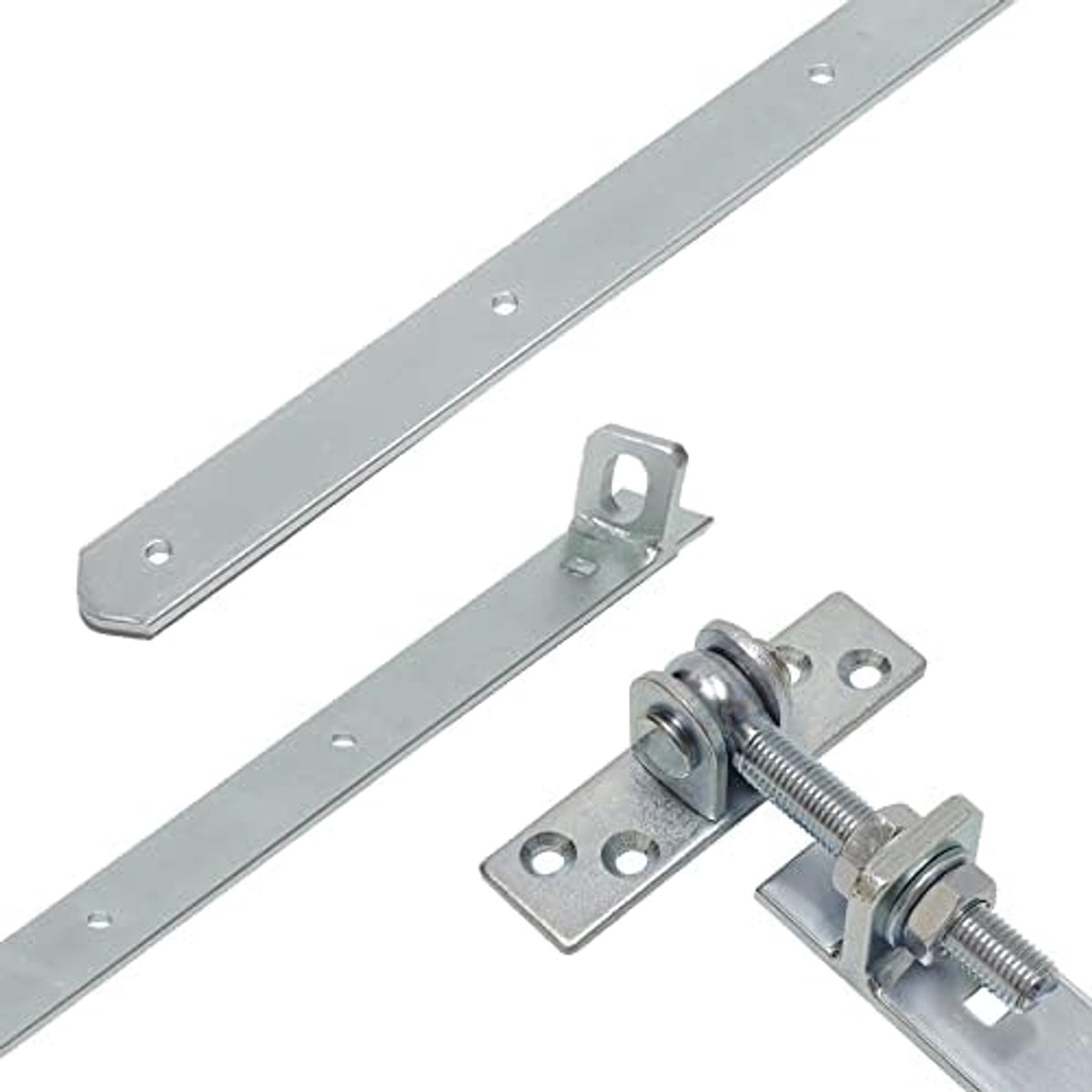 Band | doelband | verstelbaar | verstelbare lengtes 300-1000 mm lang (lengte: 300 mm, galvanisch blauw verzinkt)