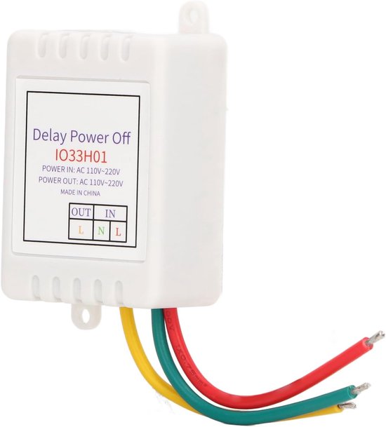 Timer -relais, Verstelbare Vertragingstimingschakelaar voor Besturing, Meerdere Vertragingsmodi, 1400 W Gloeilampen, Compacte Grootte -relaisschakelaar, met LED -indicator (Met — afbeelding 3