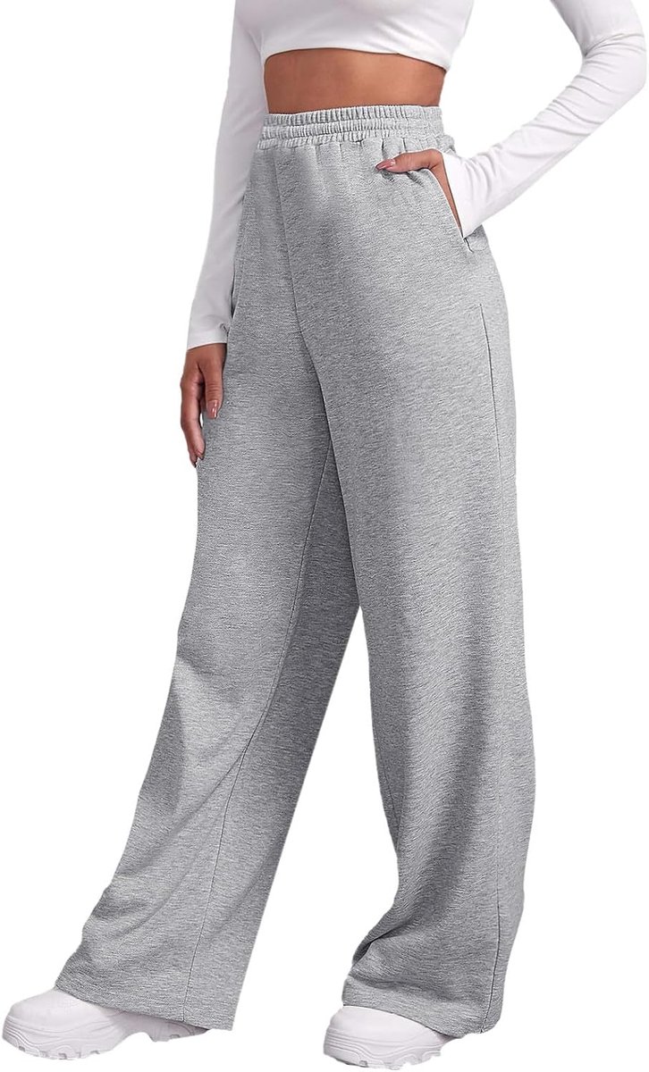 Broek met hoge taille voor dames, Palazzo, cargo, joggen, harembroek, comfort, breed, ademend, zacht, comfortabel, zijzakken, chic, lente, vrije tijd, ontspanning, modieus, A67