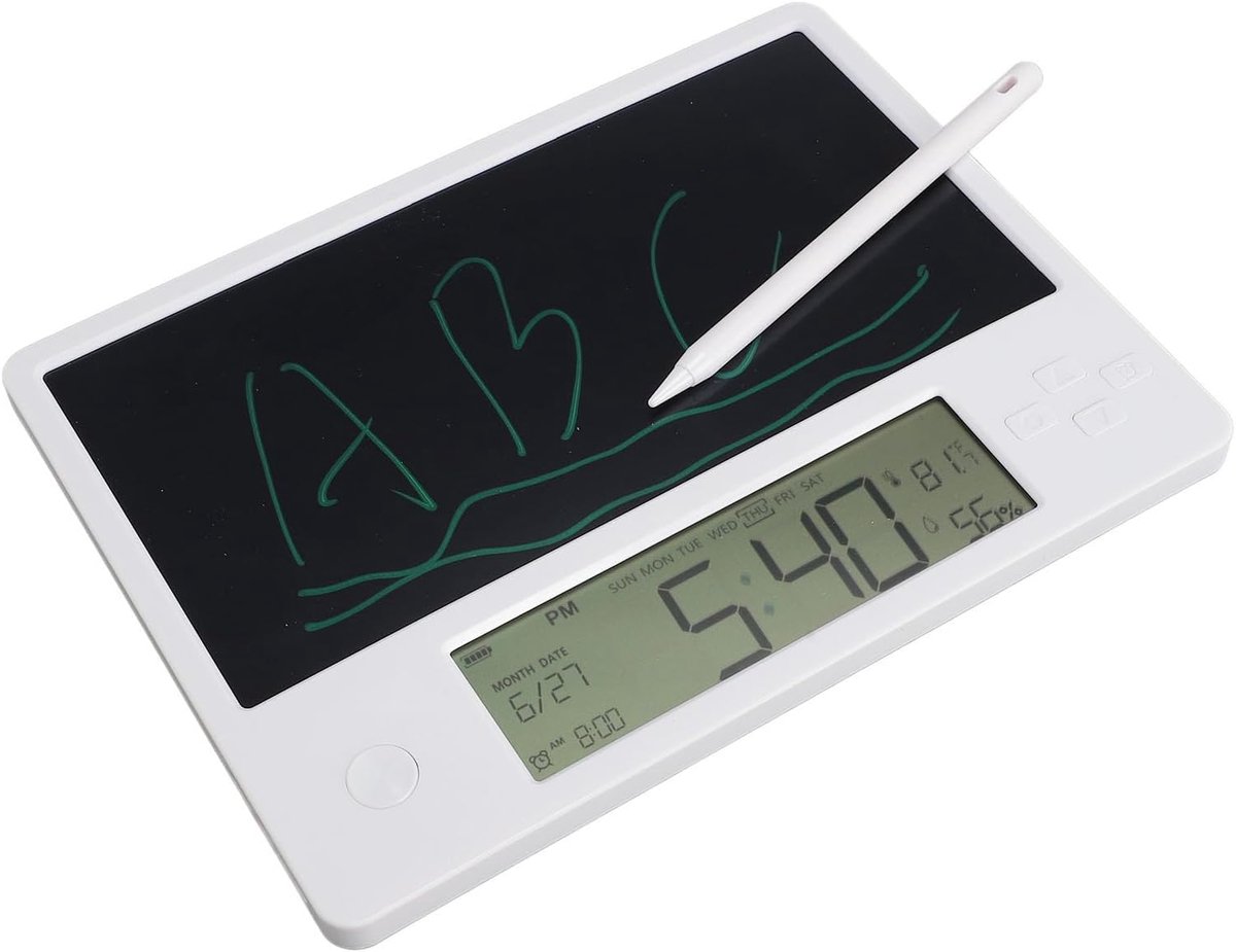 Dailygoods - Digitale Kalender - Elektronische Planner - Oplaadbaar LCD-schrijfbord - 220x167mm - Handig voor Gezinsschema's - Geschikt voor Kantoor
