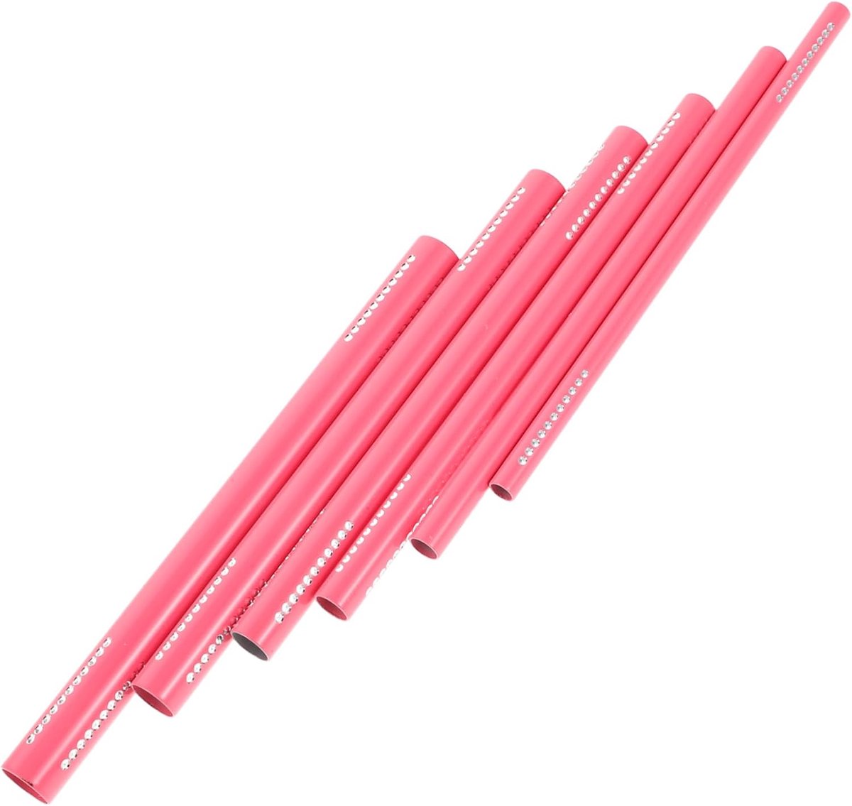 6stuks Roze Kristallen Vormgevende Stokjes Duurzame Manicure Tool Voor Gel Franse Nagels Eenvoudige Cuticle Pusher Nagelverwijderaar Voor Thuis Salon Gebruik
