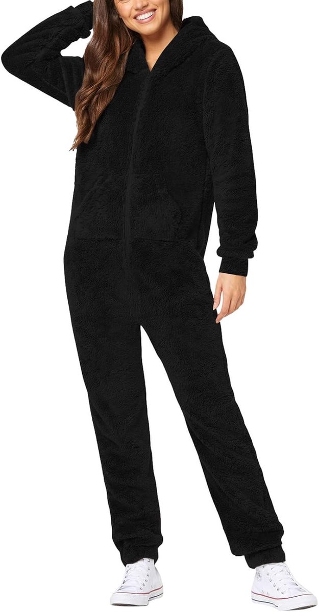 Pyjama voor dames, katoen, pyjama voor dames, winter, warm, pluizig,