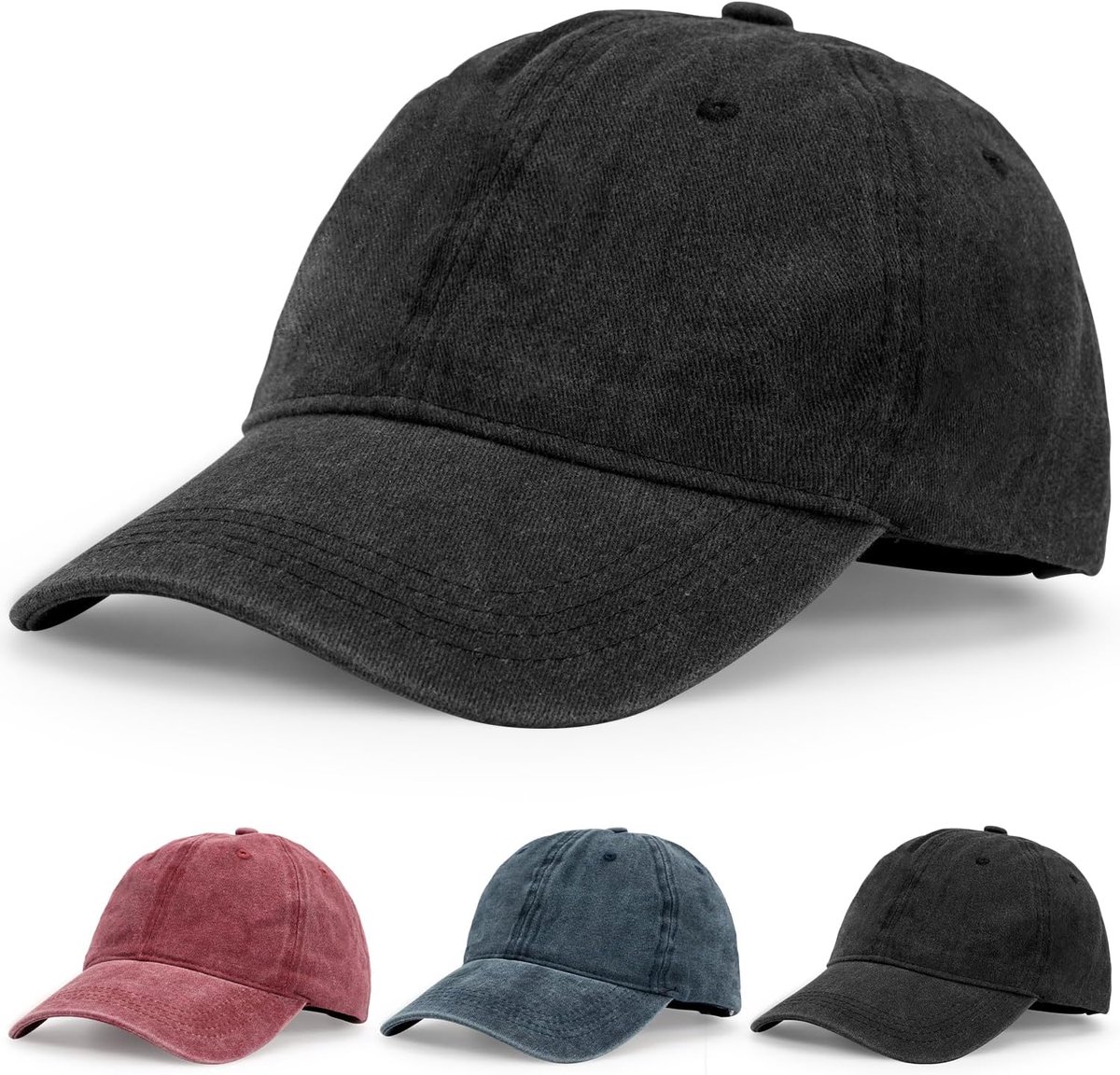 Baseball Caps voor Mannen en Vrouwen, Vintage Base Cap Mannen, Verstelbare Cap Mannen Volledig Katoen Honkbalpet voor Outdoor