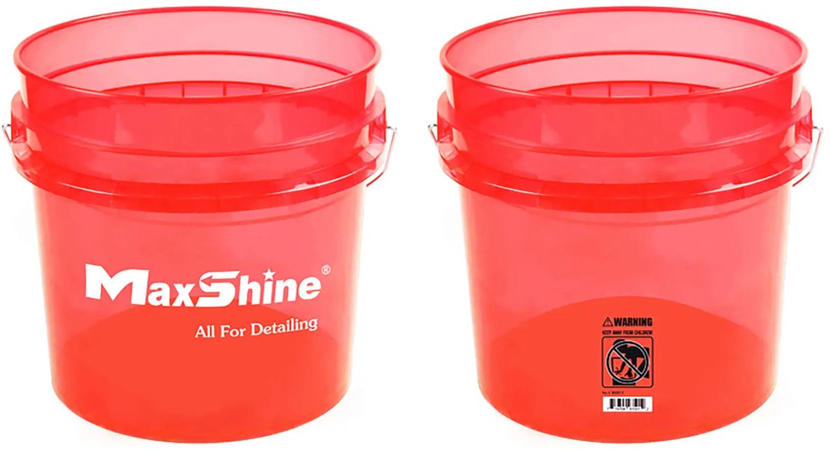 Maxshine MSB001-R transparante detailingemmer - 13 liter