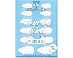 Essence - Kunstnagels What the Fake! Press-on Nails Press & Go - 02 Bare White
