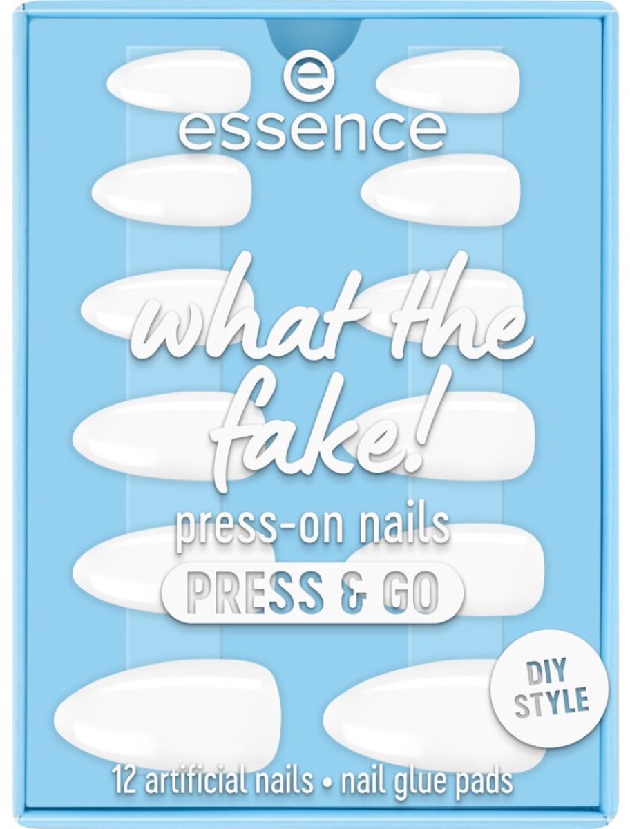 Essence - Kunstnagels What the Fake! Press-on Nails Press & Go - 02 Bare White