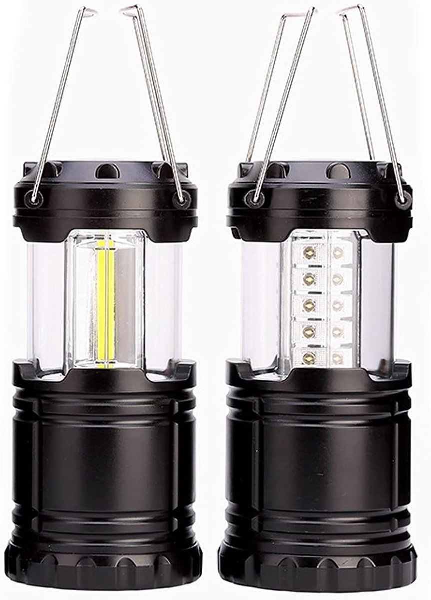2 Stukken Buitenlicht Voor Wandelen Batterij Operated Lantern Zoeklamp Noodlamp Led-campinglamp Batterij Aangedreven Met Handvat Om Op Te Hangen Voor Kamperen Vissen Avontuur Wandeltocht Noodgeval