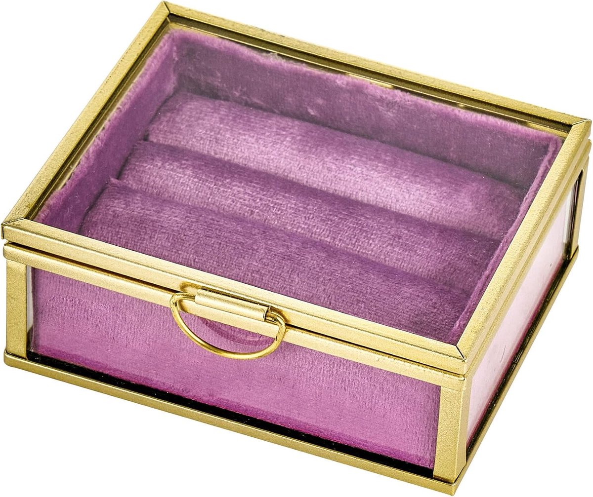 juwelenkistje van fluweel (roze doos)