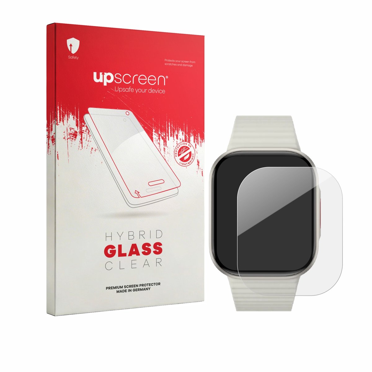 upscreen - Screenprotector voor Xiaomi Redmi Watch 6 Lite - Folie Beschermfolie Beschermglas transparant