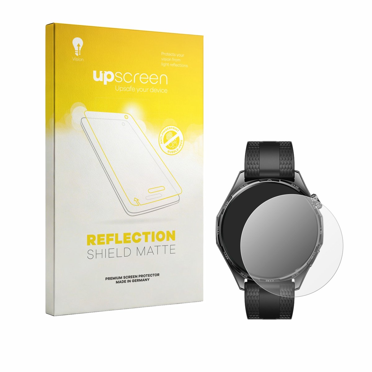 upscreen - Screenprotector voor Huawei Watch GT 7 (46 mm) - Folie Beschermfolie anti glare matte