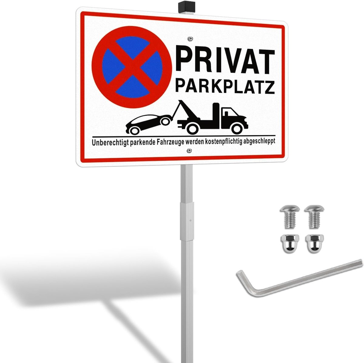 perceel borden met palen