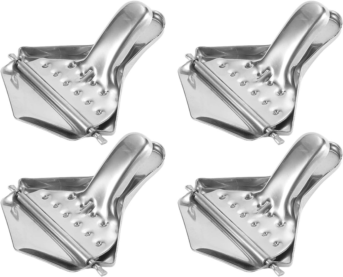 4-delige set roestvrijstalen citroenpersen, mini handmatige