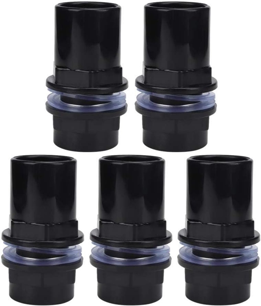 Waterleiding Converter Set, 5 Stuks PVC Slang Adapter, Rechte Pijp Connector voor Aquarium Accessoires, 32mm