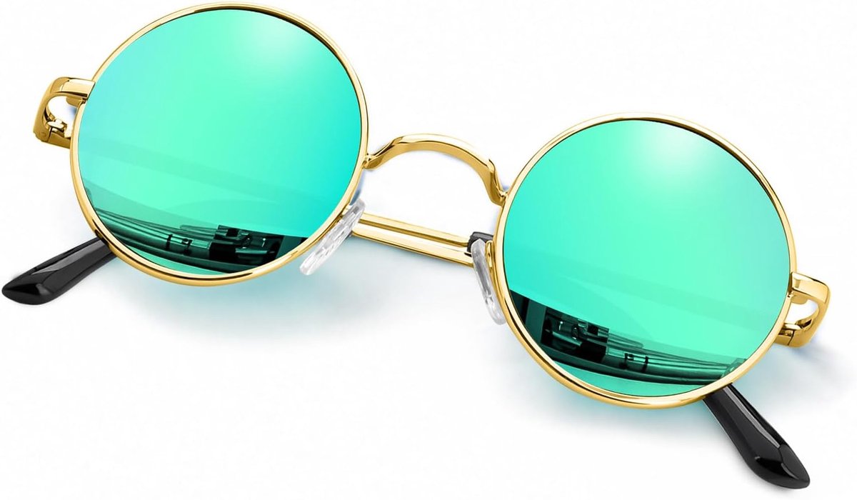 Gepolariseerde Hippie Zonnebril Retro Ronde Bril voor Vrouwen Mannen Vintage Cirkel Zonnebril UV400