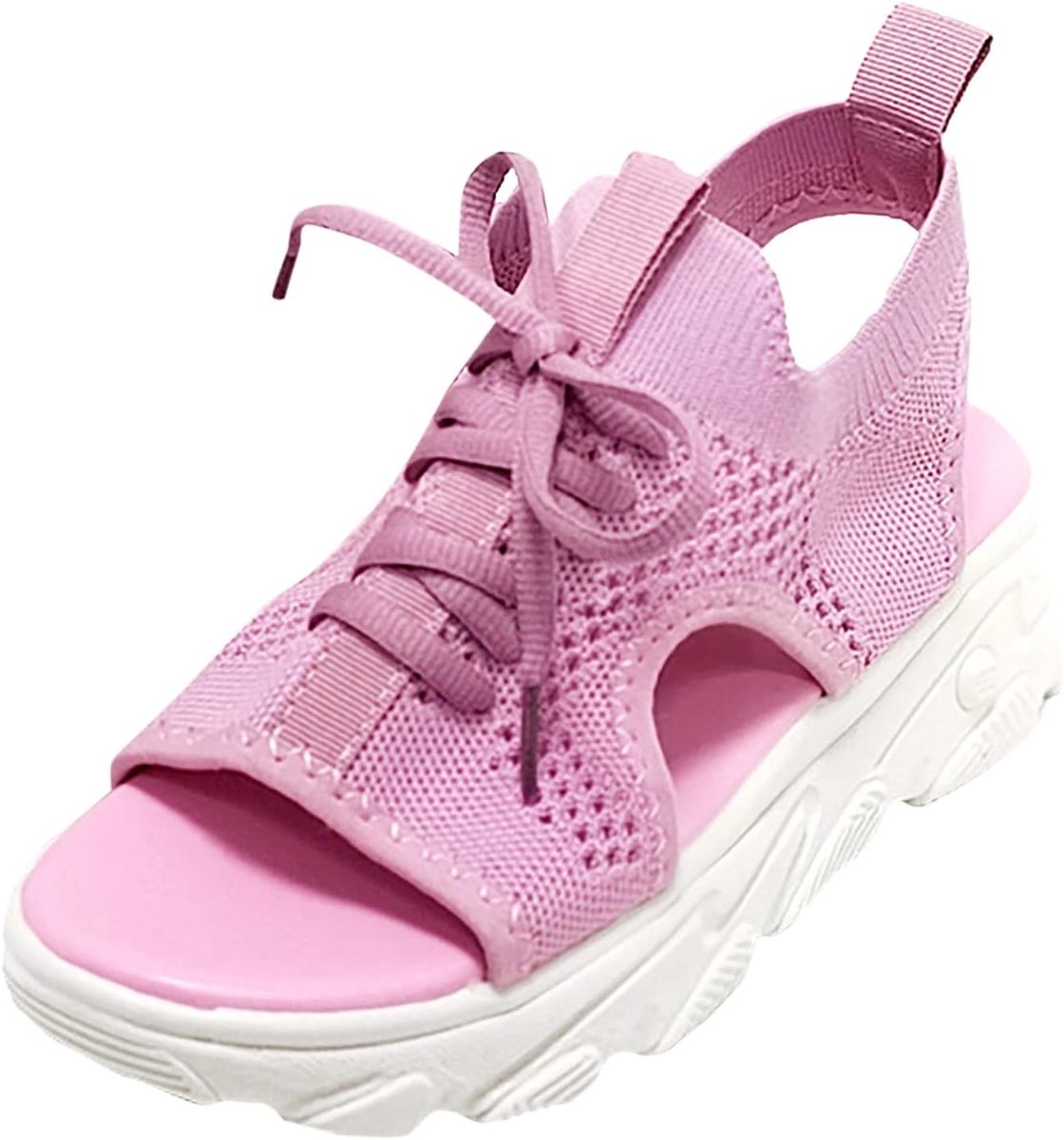 2026 zomer dikke zool mesh sandalen mode vrouwen schoenen platte bodem mode damesschoenen
