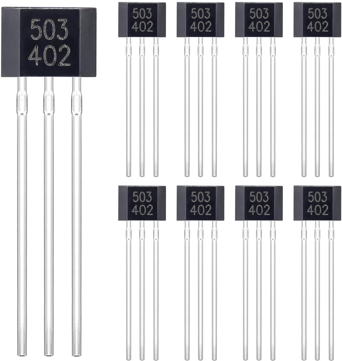 Sensor Hall-effect Lineaire magneetdetector 3-pins AH 3503 Lineaire Hall Effect Sensor TO-92S Hall-Sensoren (verpakking met 20 stuks)