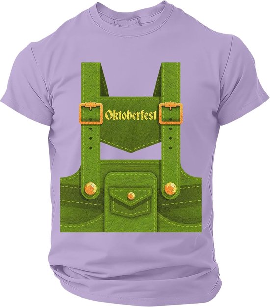 Herren Oktoberfest T-Shirt Rundhals Kurzarm Leicht Atmungsaktiv Bierfest Tshirt Bedruckt Oberteile Bier Fest Bayern Tracht Motiv Kostüme Sommer Casual Bequem Herren Oktoberfest Shirt Freizeit Shirt — afbeelding 5