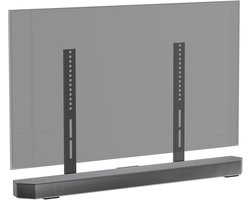 TV soundbar houders voor Vizio/Samsung/Sony/LG soundbar houder onder tv's (40-80 inch tv) | in hoogte verstelbare soundbar tv-houder tot 18 kg met afstandsbedieningshouder, geen boren installeren