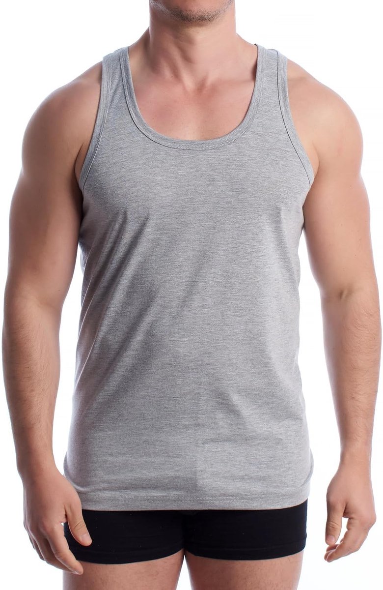 Mouwloos bamboe ondershirt voor heren Q1001